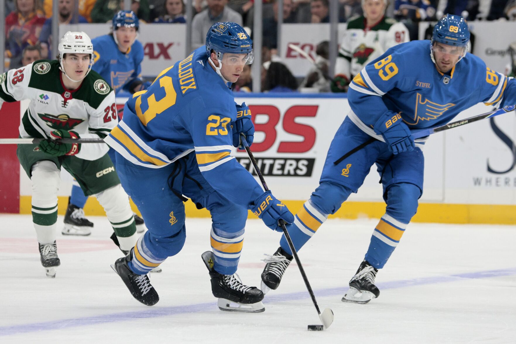 The ×îÐÂÐÓ°ÉÔ´´ Blues host the Minnesota Wild in the Blues season opener